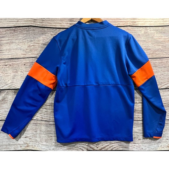 Nike Boise State Broncos Blue Quarter Zip Pullover Sweater Jacket Size Small - Picture 2 of 4
